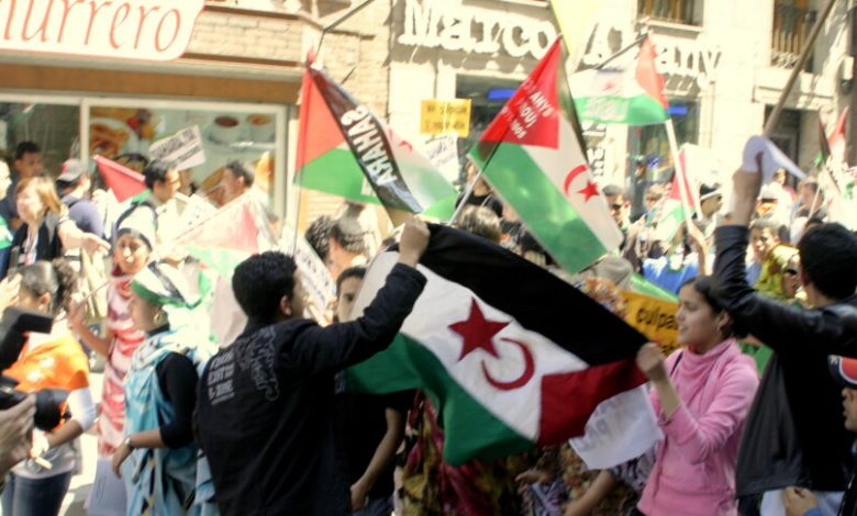 مظاهرة مؤيدة لاستقلال الصحراء الغربية في مدريد